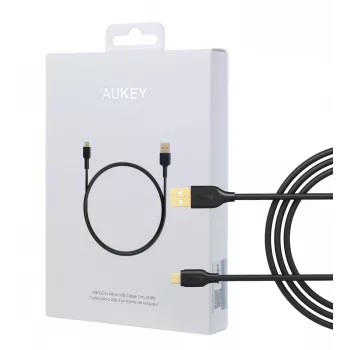 CB-MD1 preto cabo rápido Quick Charge Micro USB-USB | 1m | 5A | 480 Mbps