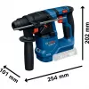 Martelo perfurador sem fio GBH 18V-18 Professional solo, 18 Volt (azul/preto, sem bateria e carregador)