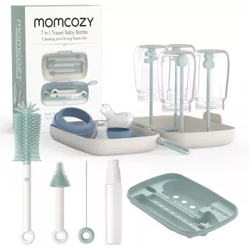 Momcozy conjunto de escovas para biberões 7-IN-1 verde