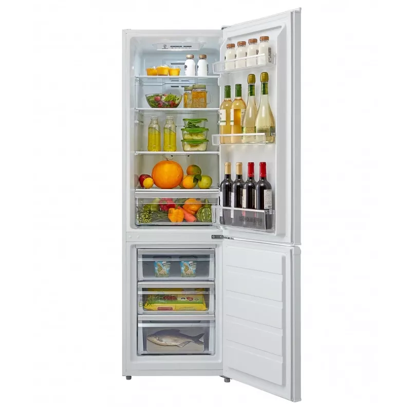 Combinado de frigorífico e congelador independente Midea MDRB380FGE01A, 270 L, No Frost, 180 cm, 41 dB, classe de eficiência energética E, branco
