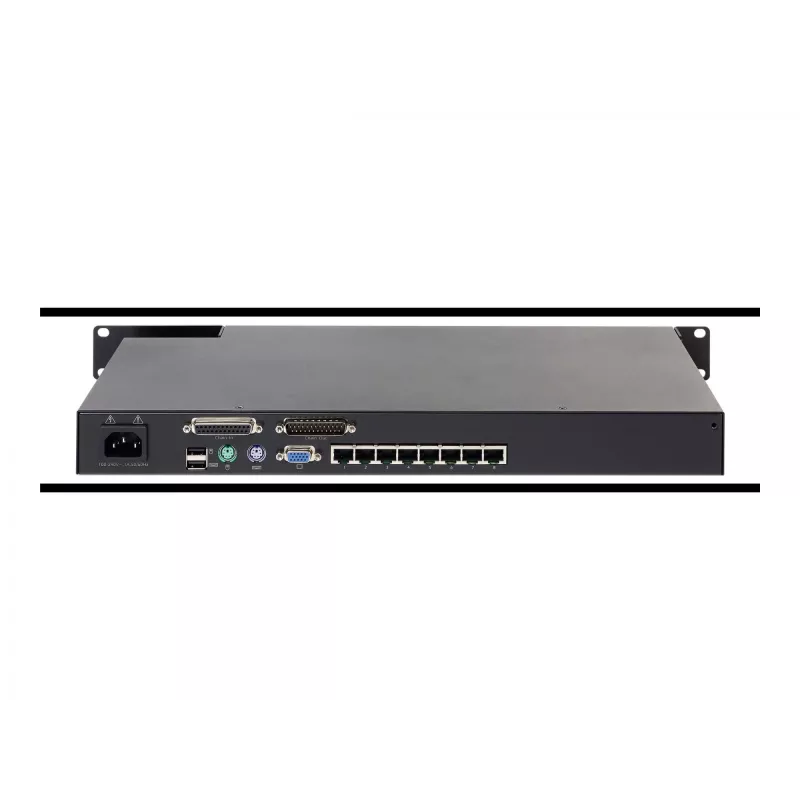 Switch KVM APC KVM0108A, 8 portas PS/2 VGA, rack 1U, 1600x1200, preto