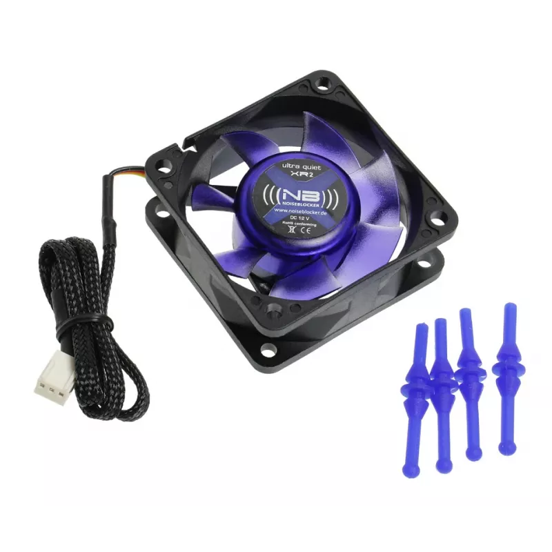 NOISEBLOCKER Ventoinha de caixa BlackSilentFan XR2 60 mm