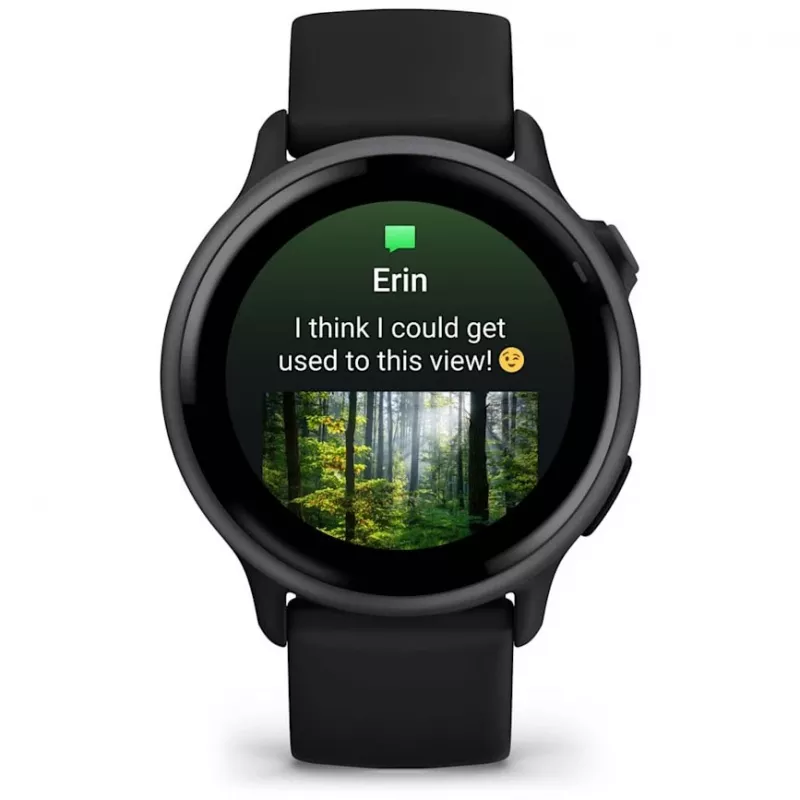 Garmin vívoactive 6 3,05 cm (1,2) AMOLED 42 mm Digital 390 x 390 píxeis Ecrã tátil preto Wi-Fi GPS (satélite)