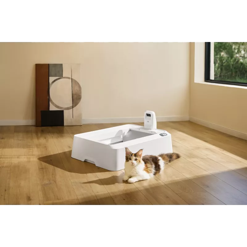Caixa de areia autolimpante para gatos PETKIT T7-EU, branco
