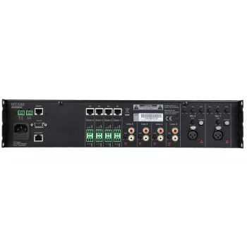 Amplificador de áudio AUDAC MTX48 uso doméstico preto 80 dB SNR 20-20000 Hz
