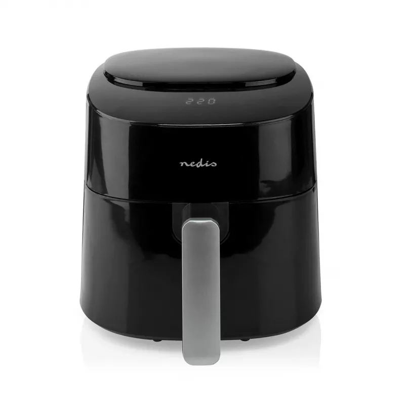 Fritadeira de ar quente Nedis KAAF160BK, cesto único, 4,2 L, 1300 W, preto