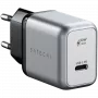 Carregador para dispositivos móveis Satechi ST-UC30WCM-EU — carregador AC universal para interior com 1× USB-C, Preto/Prateado