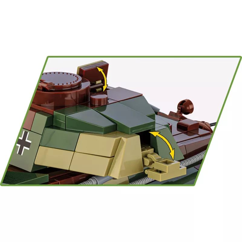 Conjunto de blocos COBI Panzer VI Ausf. B Königstiger 802 peças