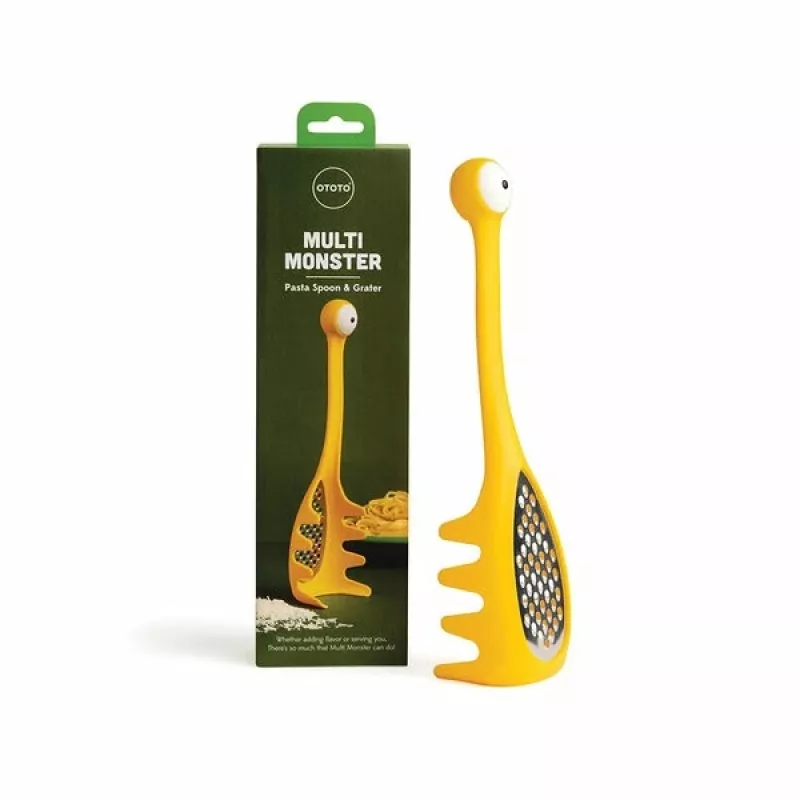 Colher de massa Ototo Design OT015 plástico aço inoxidável amarelo