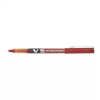 Pilot V5 Hi-Tecpoint BX-V5-R Caneta de tinta, 0,5 mm, Vermelho