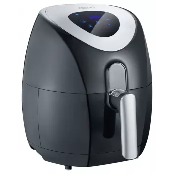 Severin 2430 Single 3,2 L autónoma 1500 W fritadeira de ar quente preto, aço inoxidável