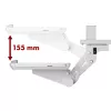 Suporte de teclado MACLEAN MC-156 W — prateleira ajustável sob a secretária, carga máx. 5 kg