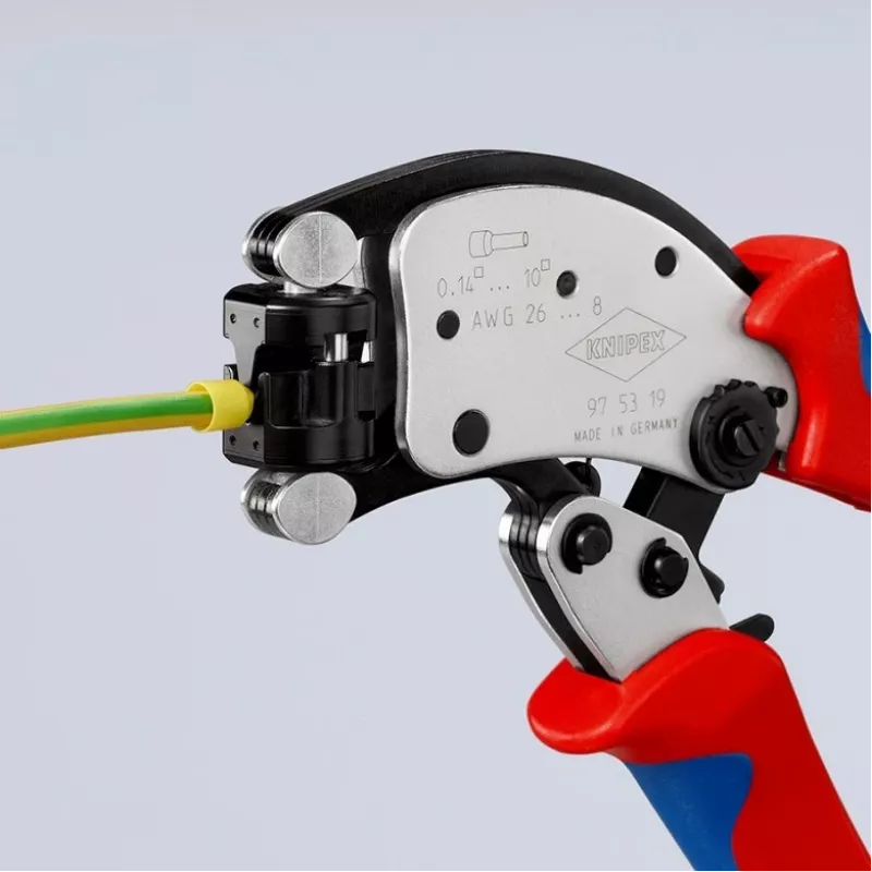 KNIPEX Twistor T alicate de cravar autoajustável, alicate de cravar terminais