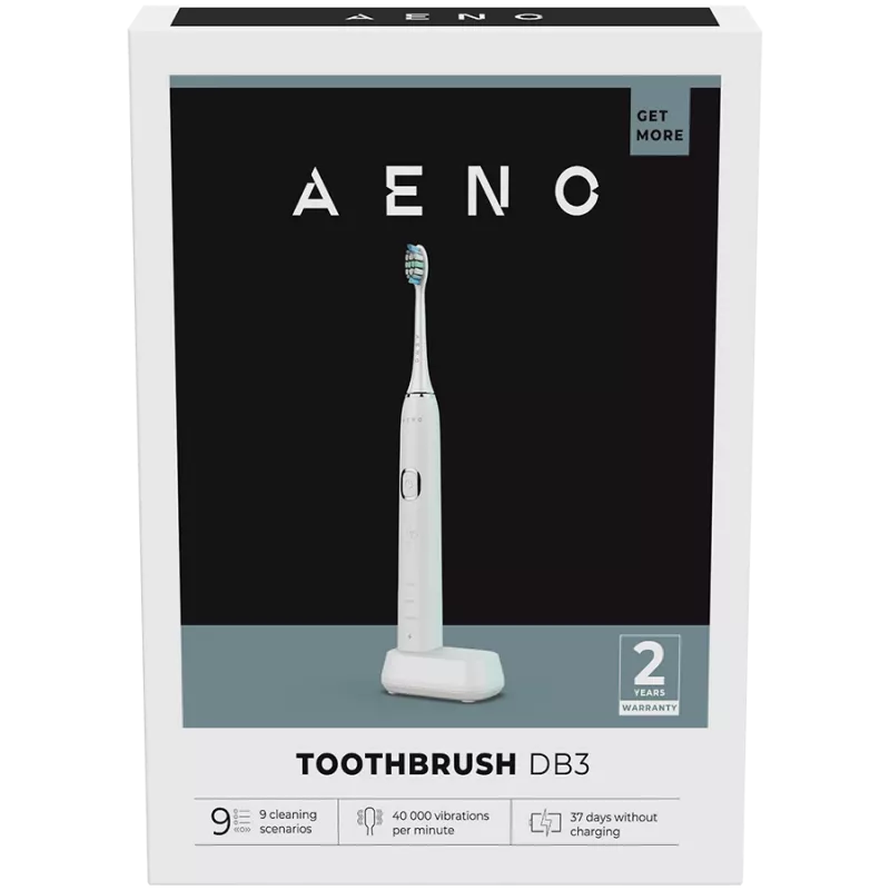 Escova de dentes sónica AENO DB3 para adultos branca