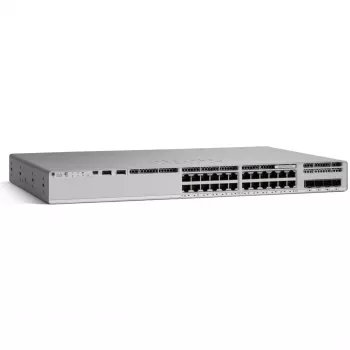 Cisco Catalyst 9200L Série 24-Port Switch (24x 1G Base-T, 4x SFP) com 1x 125W Fonte de alimentação Network Essentials E