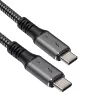Cabo USB-C para USB-C Thunderbolt 3 Akyga AK-USB-34, 40 Gbit/s, 100 W, 1,5 m, preto
