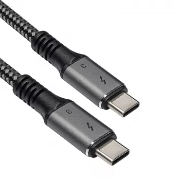 Cabo USB-C para USB-C Thunderbolt 3 Akyga AK-USB-34, 40 Gbit/s, 100 W, 1,5 m, preto