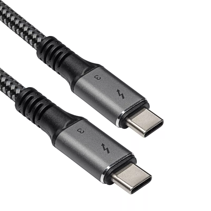 Cabo USB-C para USB-C Thunderbolt 3 Akyga AK-USB-34, 40 Gbit/s, 100 W, 1,5 m, preto