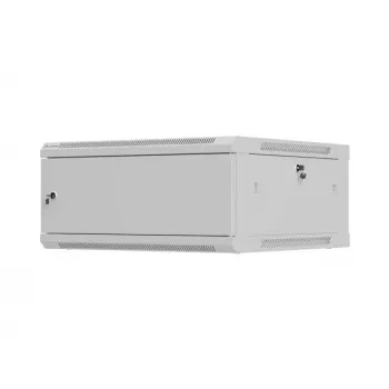 Armário de instalação 19 polegadas para montagem na parede LANBERG 4U 600x600 mm, cinzento
