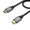 Unitek C137W cabo HDMI 2.1, 1,5 m, 48 Gbps, 8K@60Hz, 4K@120Hz, eARC, conectores dourados, preto