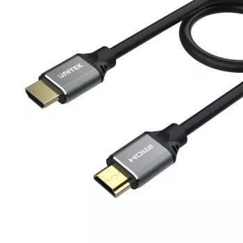 Cabo HDMI Unitek C137W 1,5 m, HDMI 2.1, 48 Gbit/s, 4K/8K 2160p, 120 Hz, ARC, Ethernet, banhado a ouro