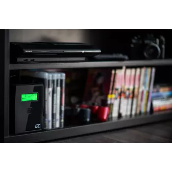 UPS Green Cell UPS01LCD fonte de alimentação ininterrupta Line-Interactive 0,6 kVA 360 W 2 tomadas