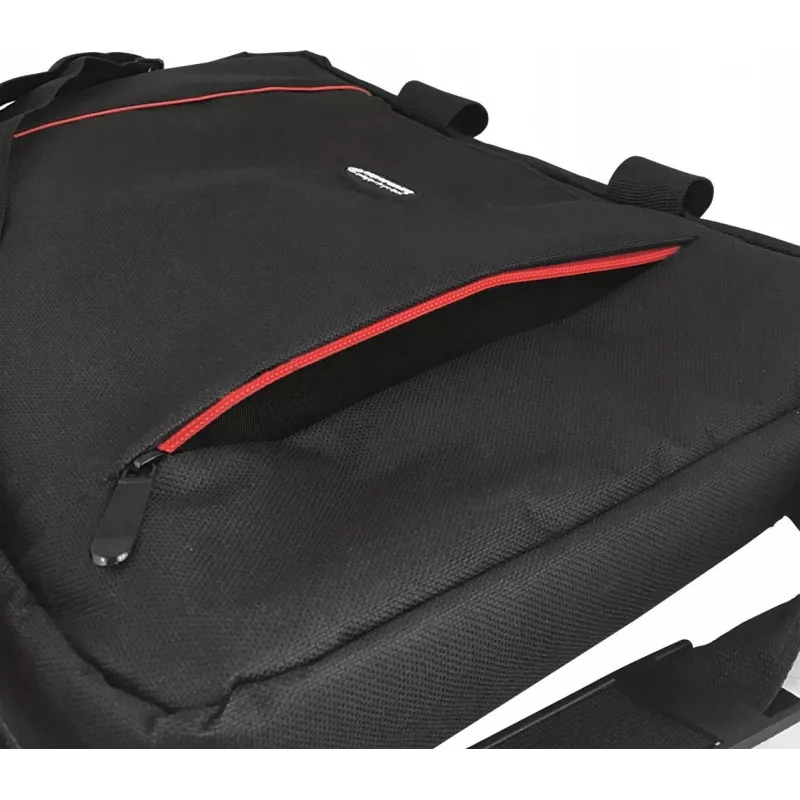 Mala top loader Esperanza SALERNO 39,6 cm (15,6) preta, vermelha