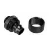 Conector de compressão Bitspower G1/4 rosca macho para 16/11 mm reto — preto mate
