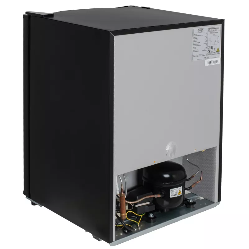 Adler frigorífico | AD 8097 | Classe de eficiência energética E | Independente | Frigorífico | Altura 63,2 cm | Capacidade líquida do compartimento de refrigeração 58 l | 39 dB | Preto