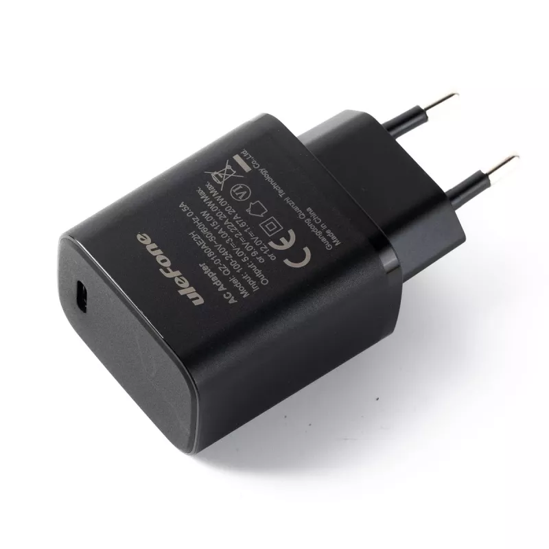 Carregador UleFone 20W fonte de alimentação USB UF-CHAR-20WR para dispositivos móveis, saída de 20 W