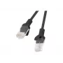 Cabo de rede LANBERG PCU5-10CC-0025-BK RJ-45 Cat5e U/UTP 0,25 m preto