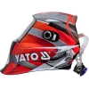 Yato YT-73921 máscara de soldar com escurecimento automático, preto/vermelho/prateado