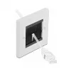 Placa de parede DeLOCK 66491 branco