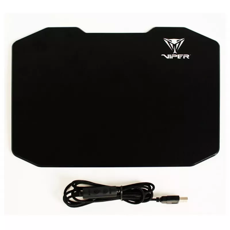 Patriot Viper PV160UXK tapete de rato para jogos, retroiluminação LED, polímero/borracha, base antiderrapante, 353,5 x 242,7 mm, preto