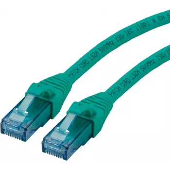 ROLINE - Cabo de rede - RJ-45 (M) para RJ-45 (M) - 2 m - UTP - CAT 6a - Sem halogéneos, moldado, entrançado - Verde (21.15.2732)
