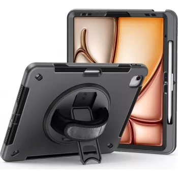 JT Berlin Capa Rugged Kickstand e Handstrap | Apple iPad Air 13 2025 e 2024 Pro 12.9 (30014)