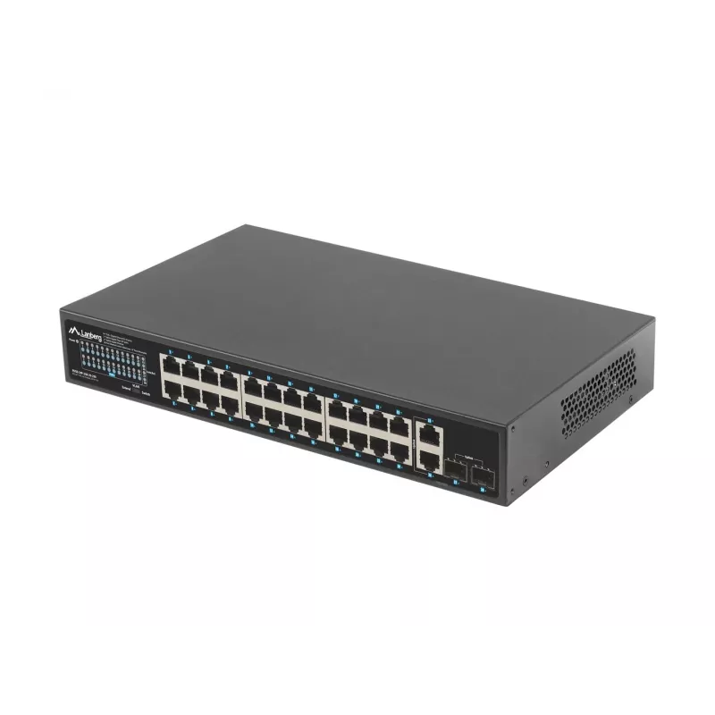 Switch não gerido Lanberg RSGE-24P-2GE-2S-250 24 portas montagem em rack