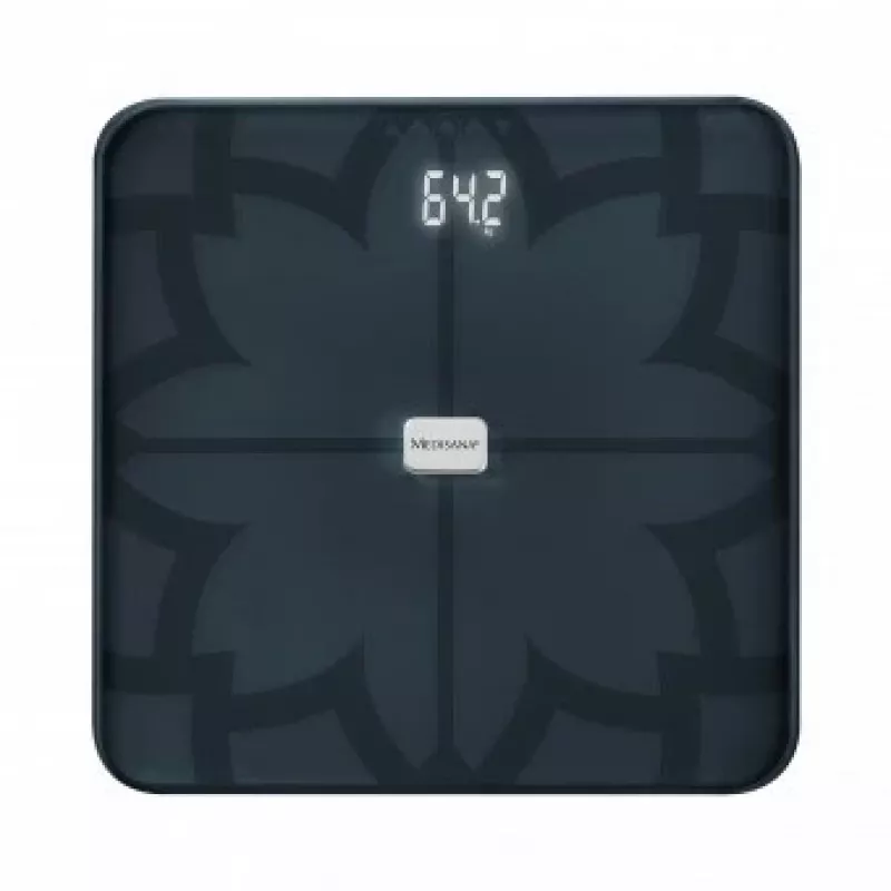Medisana BS 450 balança de análise corporal, máx. 180kg, preto, Bluetooth, sensores ITO (40510)