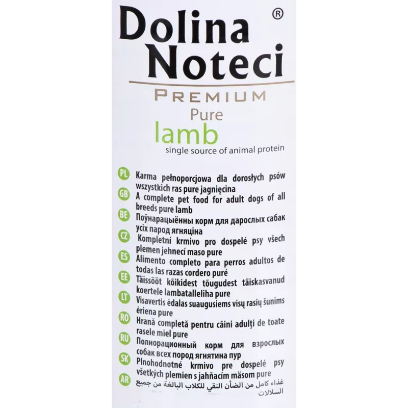 Dolina Noteci Premium Cordeiro puro - comida húmida para cães - 400g