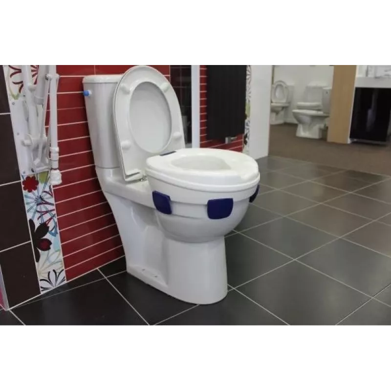 Elevador de sanita HERDEGEN Sahag 580540 azul branco redondo 410×420×110 mm polipropileno, carga máxima 185 kg
