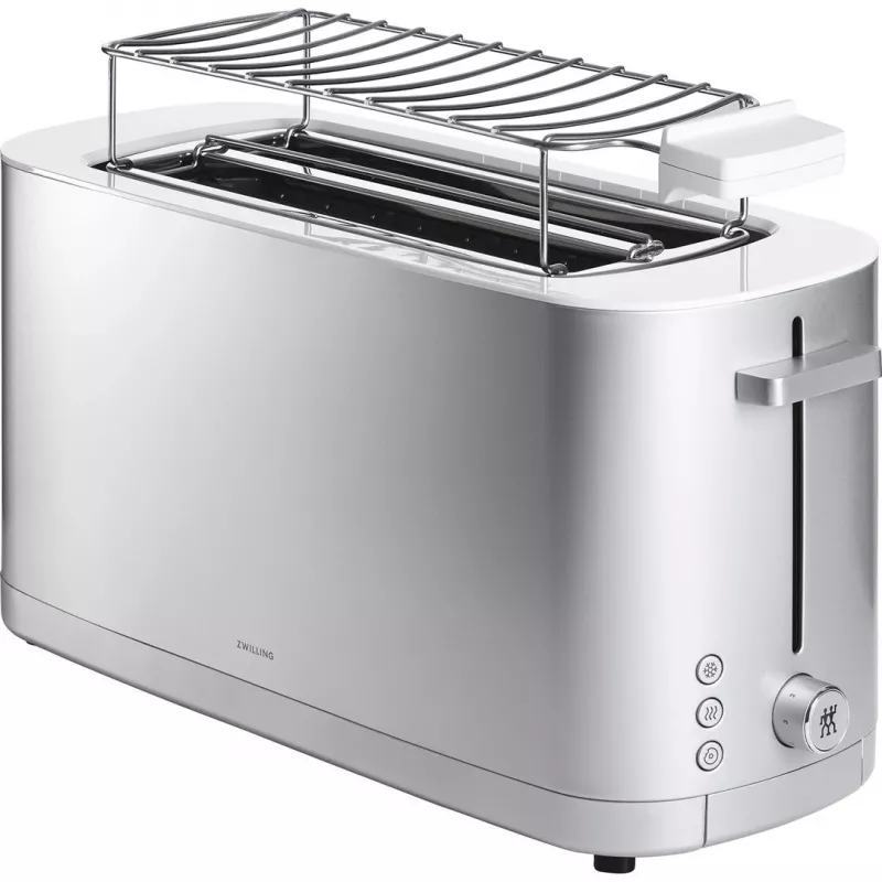 Torradeira ZWILLING 53009-000-0, 2 fatias, 1800 W, aço inoxidável acetinado, 7 níveis de tostagem, ranhuras longas