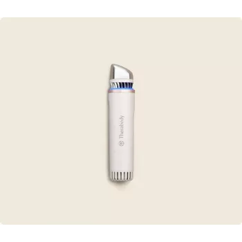 Therabody TheraFace Depuffing Wand aparelho de cuidado facial com tratamento quente e frio, branco