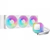 Arrefecedor líquido All-in-One DeepCool LE360 WH V2 12 cm Branco — radiador de 360 mm, 3 ventoinhas de 120 mm, suporte LGA 1851