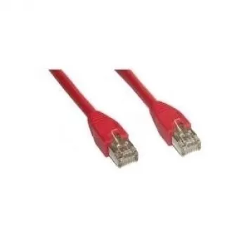 Cabo de rede patch Wentronic Goobay CAT 5e, SF/UTP, vermelho, 2 m - mistura de cobre CCA (68033)