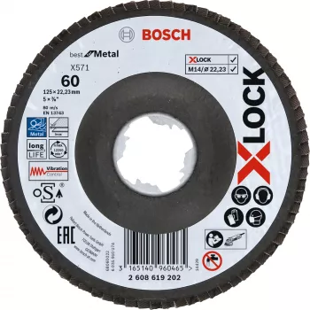 Disco de corte Bosch X-LOCK X571 BEST FOR METAL