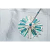 LEIFHEIT 52106 Esfregona de algodão, fibra, húmido e seco, azul, branco