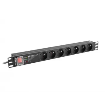 Unidade de distribuição de energia PDU Lanberg PDU-PRO-07E-0200-BK