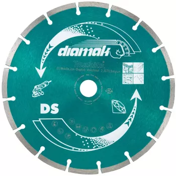 Makita Diamak - Disco de corte diamantado - para betão, mármore, ardósia, tijolo macio, bloco de cimento - 115 mm (D-61123)