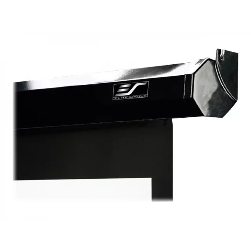 SALE OUT. Elite Screens Electric125H Tela de projeção 125'' 16:9 / Diagonal 312,5 cm, L 276,5 cm x A 155,7 cm / Caixa preta / Tela eletromotora / Montagem na parede e no teto / 1