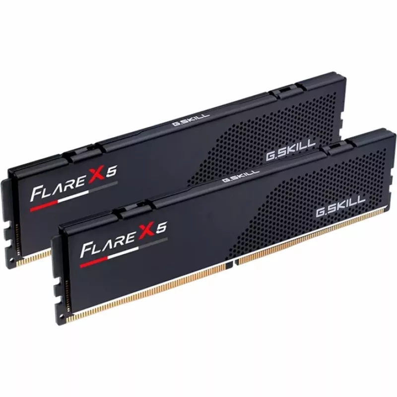 DIMM 64 GB DDR5-6000 (2x 32 GB) Dual-Kit, memória RAM preta, F5-6000J3636F32GX2-FX5, Flare X5, INTEL XMP, AMD EXPO